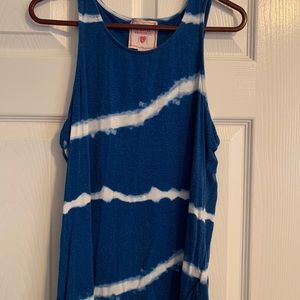 BOGO with any purchase Blue tie dye tank